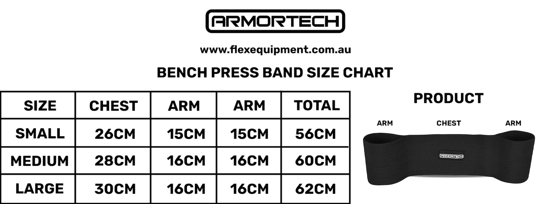 Armortech V2 Elastic Bench Press Band [SIZE: Small]