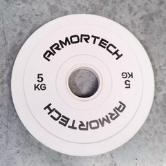 Armortech Rubber Fractional Plate Single [Colour: White] [WEIGHT: 5KG]