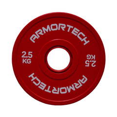 Armortech Rubber Fractional Plate - Singles [Colour: Red] [WEIGHT: 2.5KG]