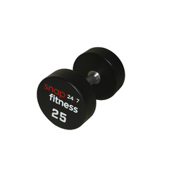 Snap Commercial Round Dumbbell - 25kg (Sold Individually)