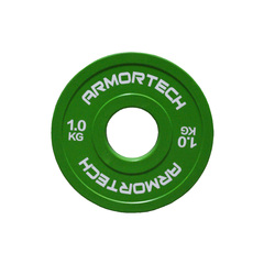 Armortech Rubber Fractional Plates - Singles [Colour: Green] [Weight: 1KG]